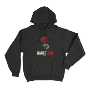 Hadestown Flower Hand Art Unisex Hoodie Black